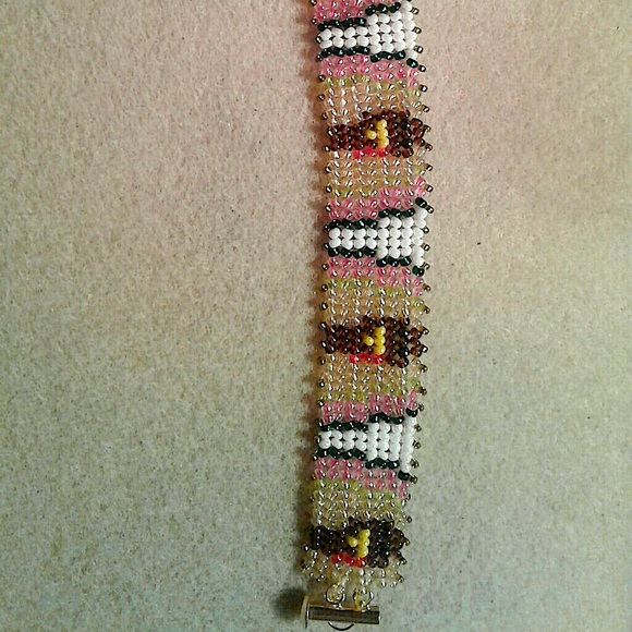 "Gobble gobble" Turkey beaded bracelet - Picture 2 of 2